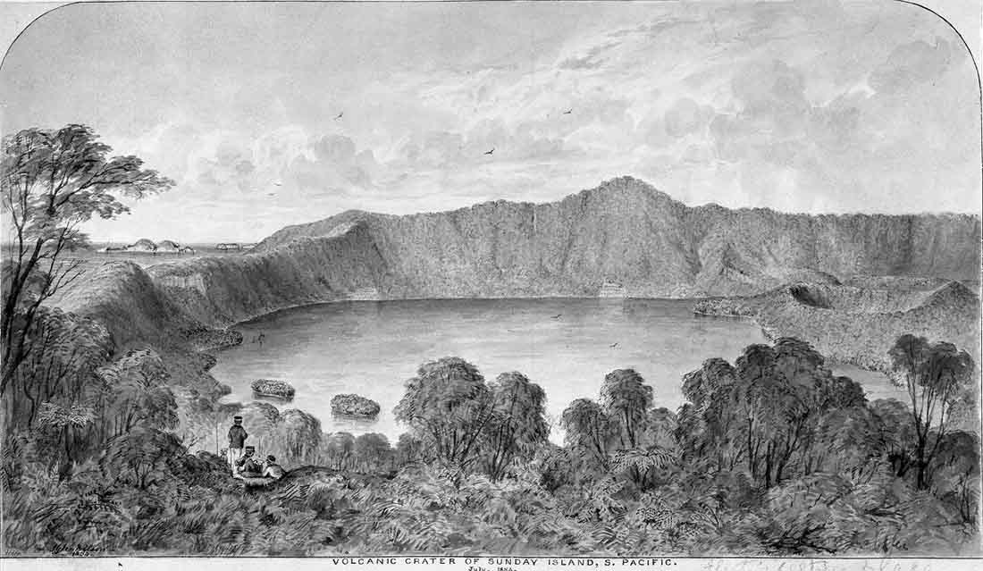 Raoul Island Blue Lake 1854